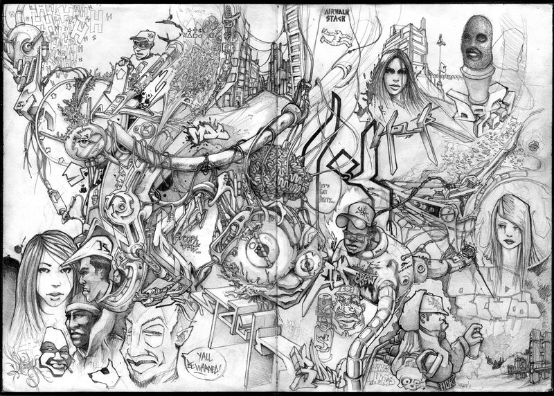 Mechanical Figures Collage