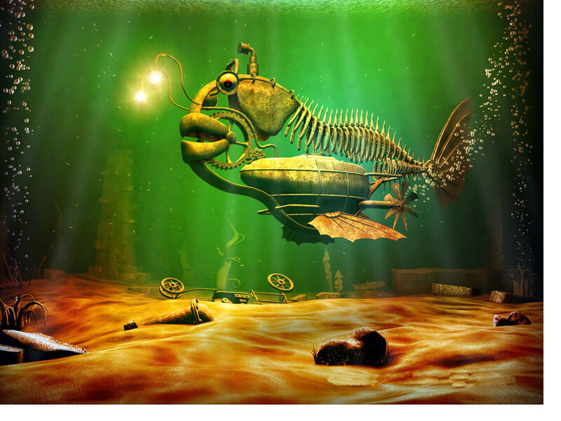 Mechanical Fish Submarine