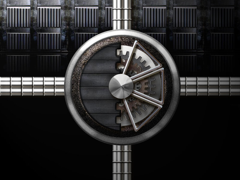 Mechanical Gear Assembly — Black