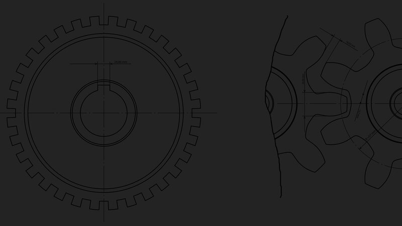 Mechanical Gear Drawings