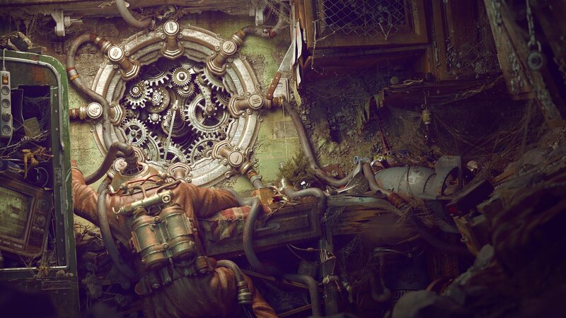 Mechanical Gear System — Brown
