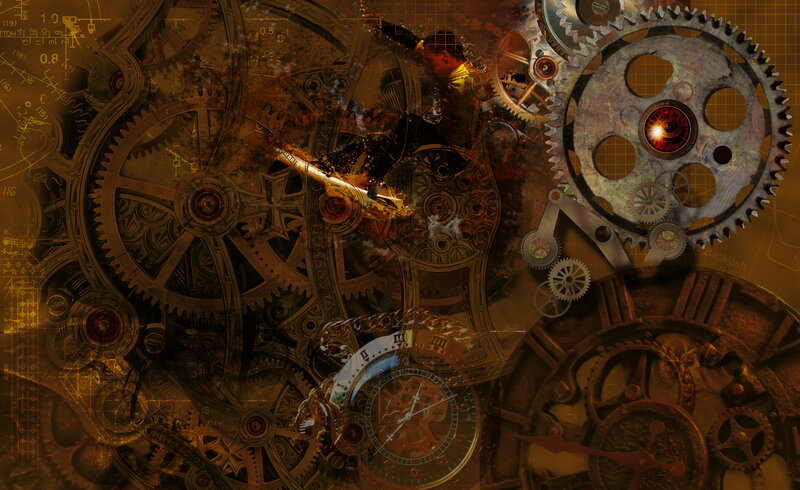 Mechanical Gears and Clockwork — Brown