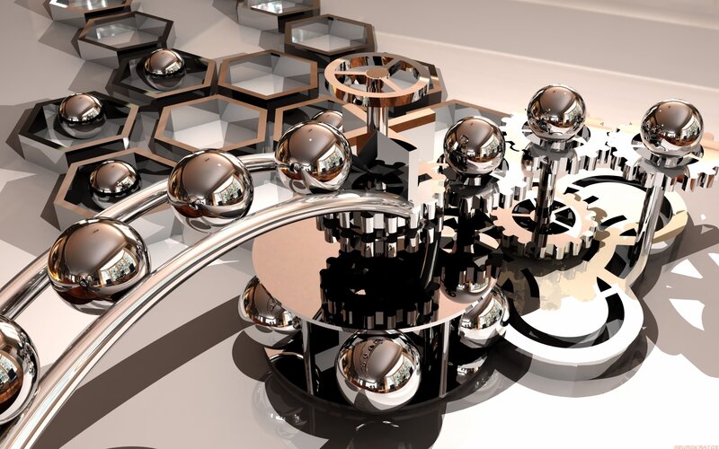 Mechanical Gears and Spheres