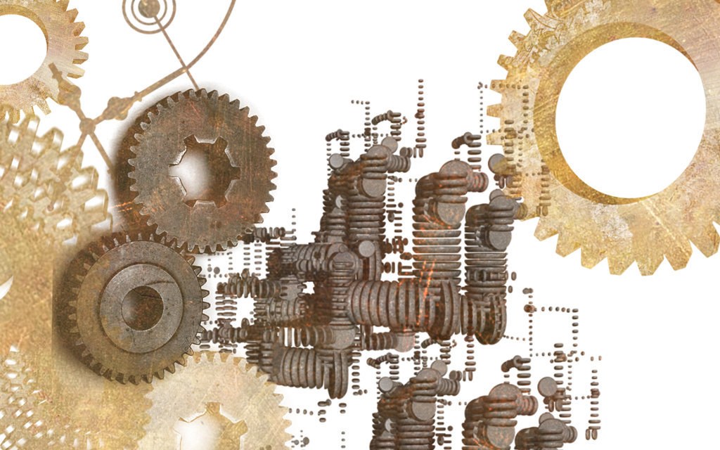 mechanical gears and springs