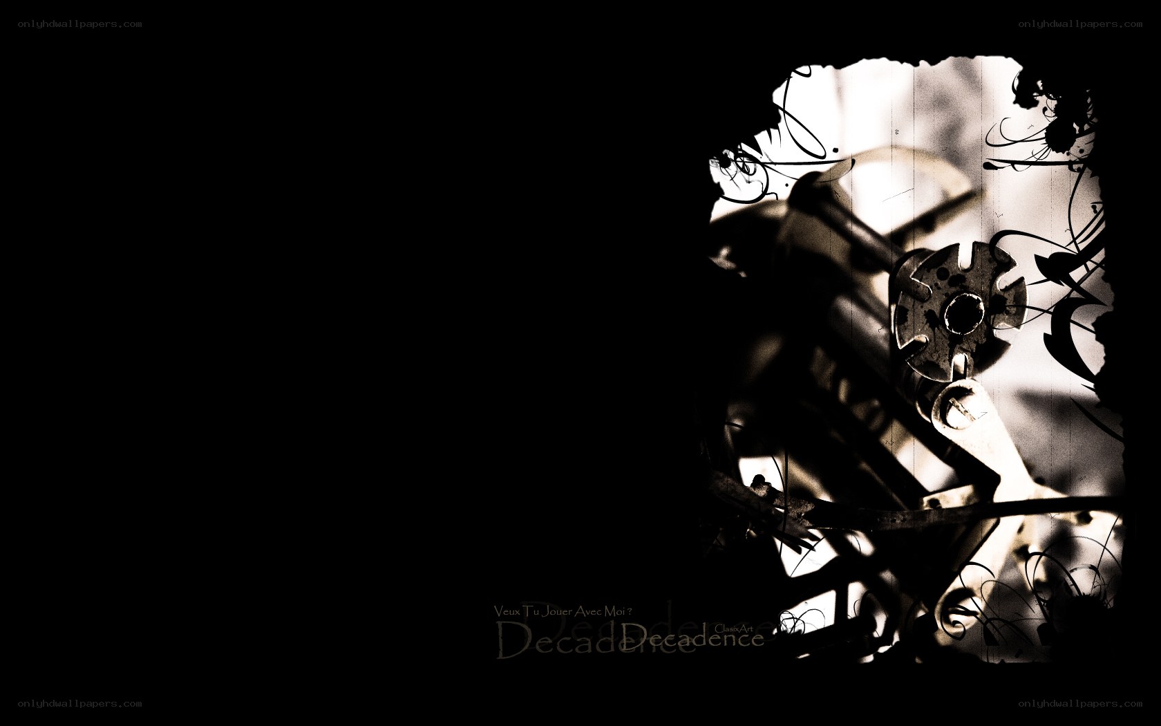 mechanical gears and vines