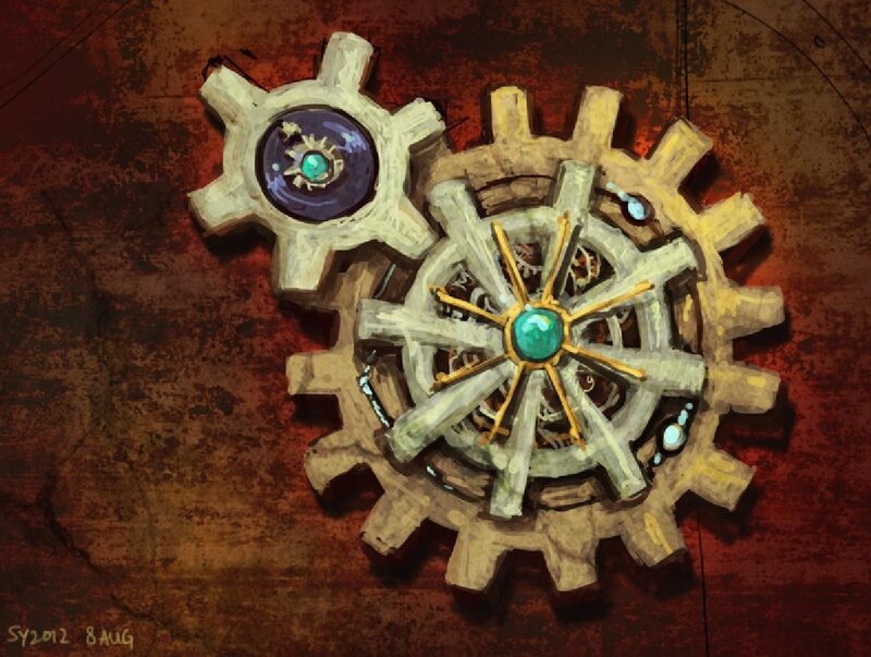 Mechanical Gears with Gems