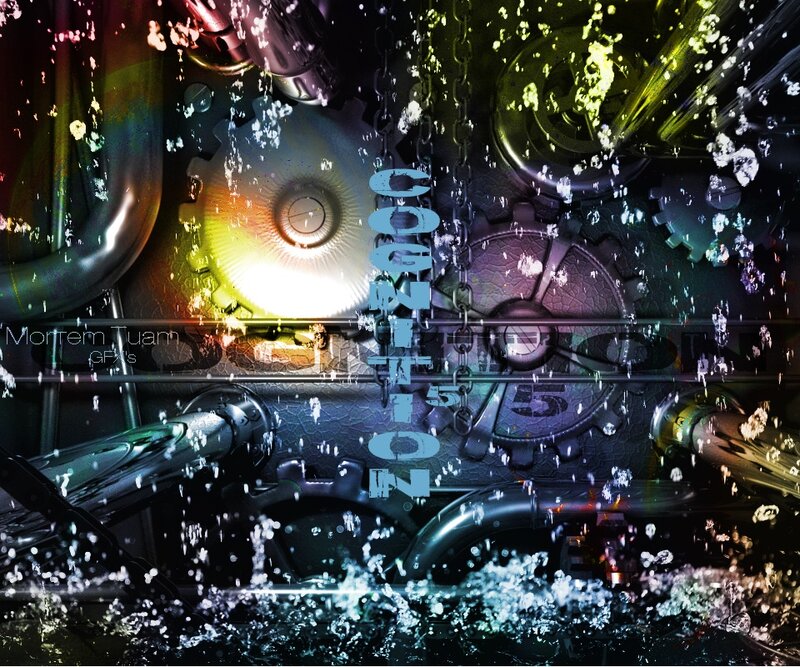 Mechanical gears with water splashes