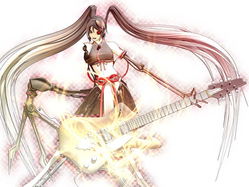 Mechanical Girl with Guitar
