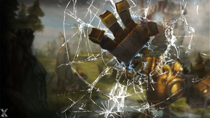 Mechanical Hand Breaking Glass — Brown