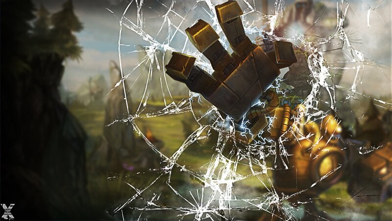 Mechanical Hand Breaking Glass