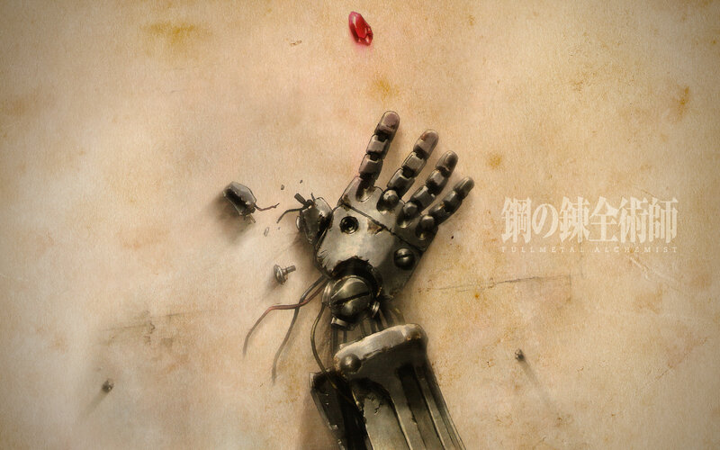 Mechanical Hand on Paper