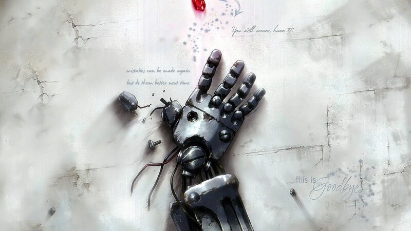 Mechanical Hand on Wall