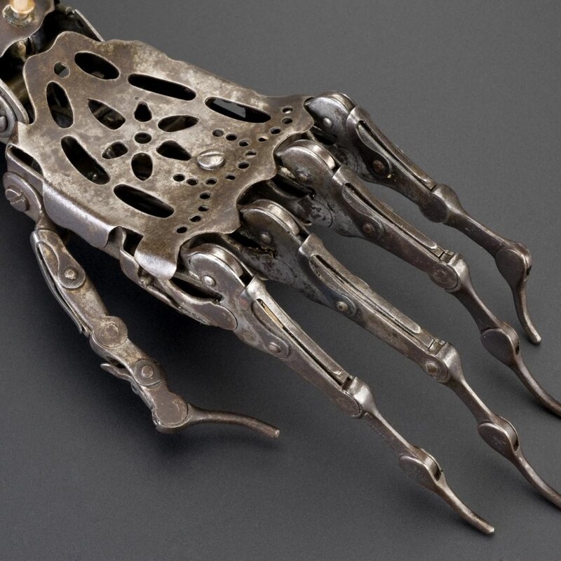mechanical hand sculpture