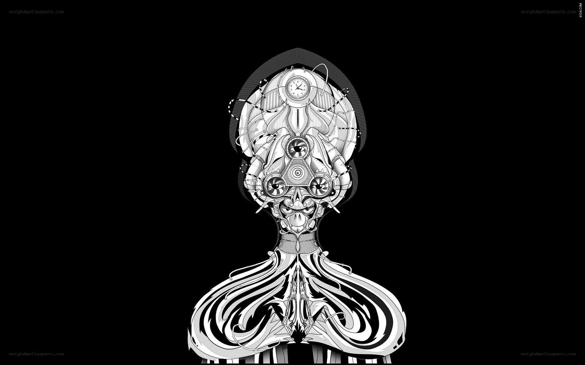 mechanical head illustration