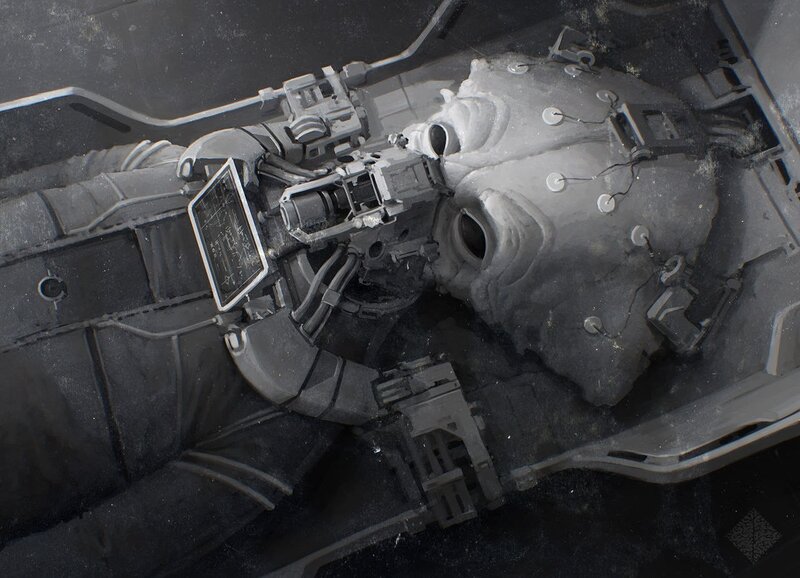 Mechanical Head in Cockpit