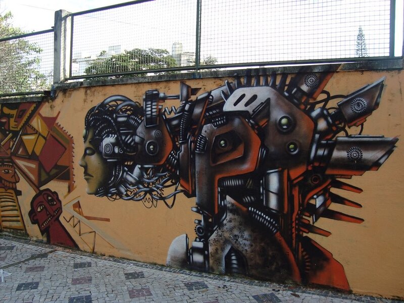 Mechanical Head Mural