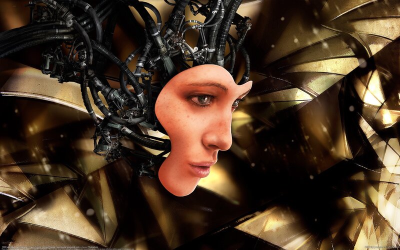 Mechanical Head with Face
