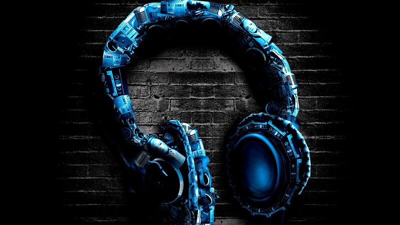 Mechanical Headphones — Blue, Dramatic