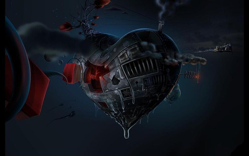 Mechanical Heart Airship — Black