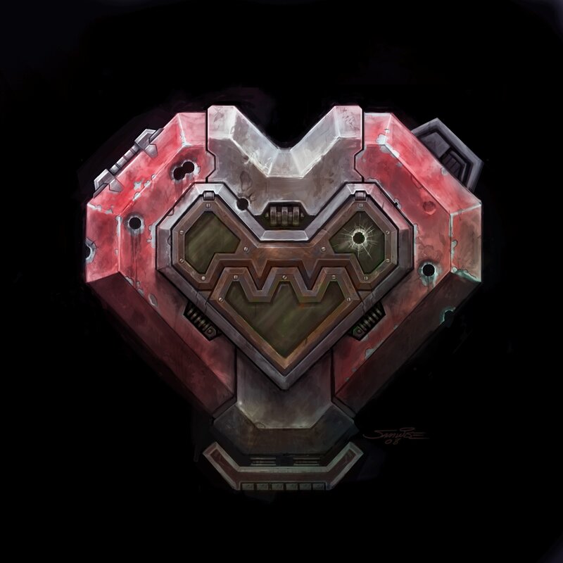 mechanical heart emblem