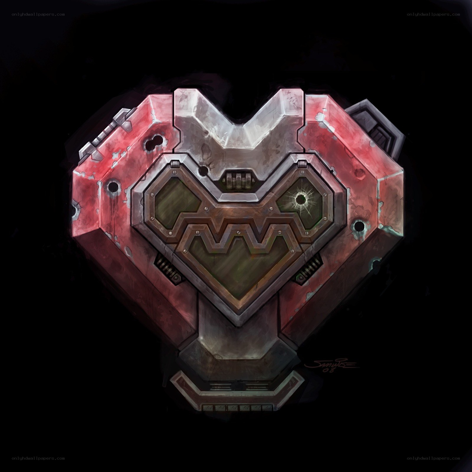mechanical heart emblem