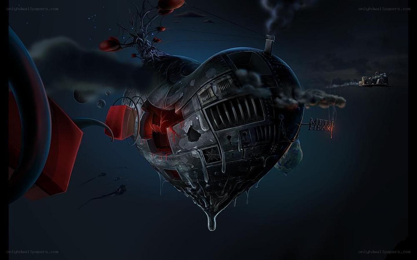 Mechanical heart in space
