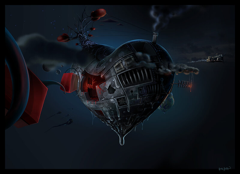 Mechanical heart in space