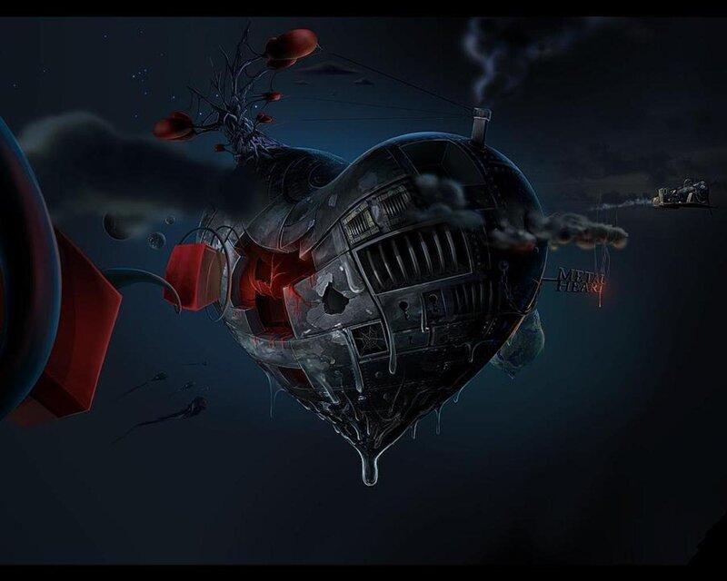 Mechanical heart in space