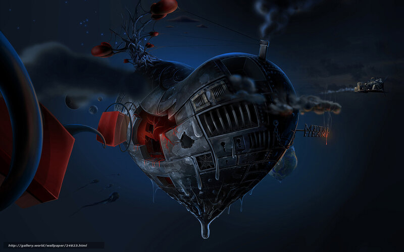 Mechanical heart in space