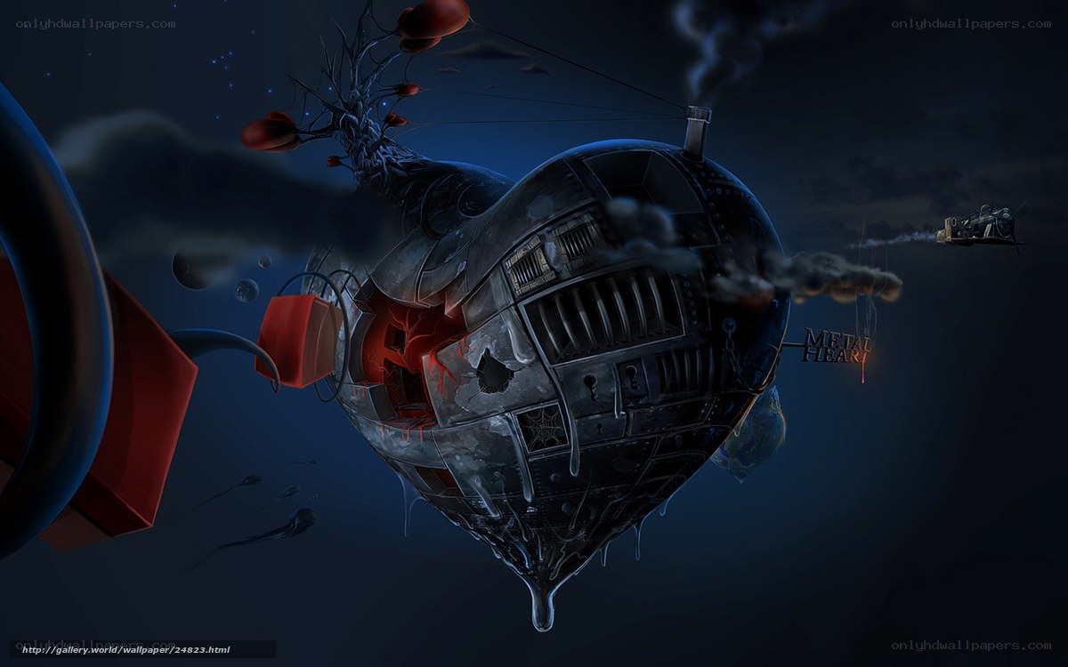 Mechanical heart in space