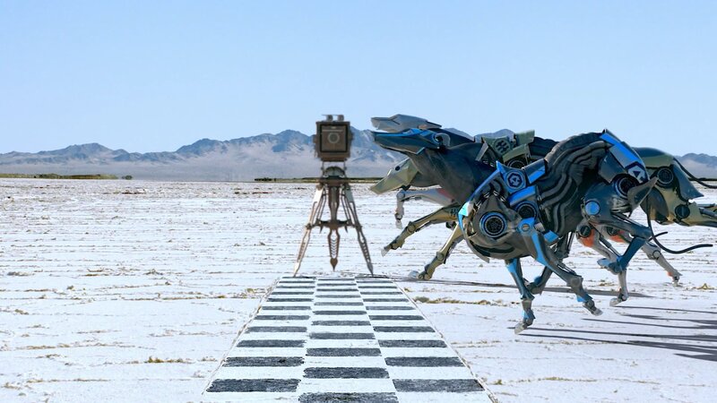 Mechanical Horses Running