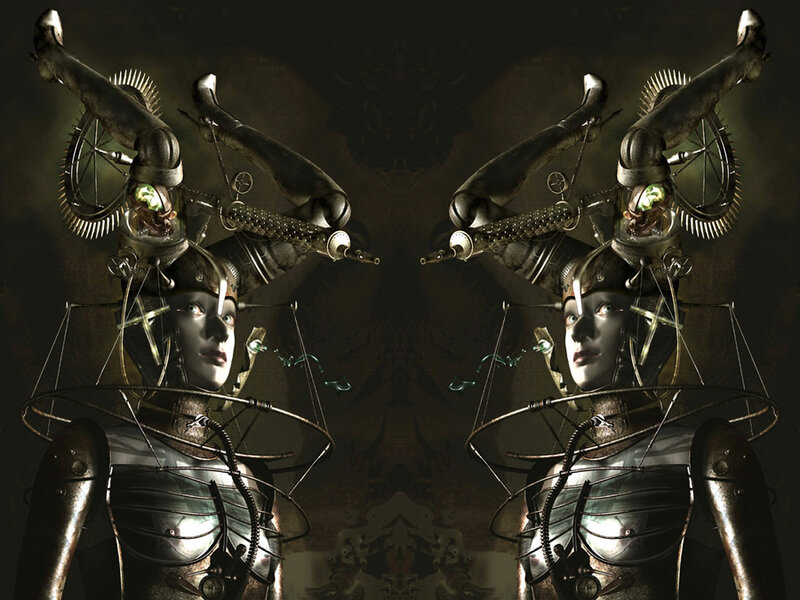 Mechanical Humanoid Figures
