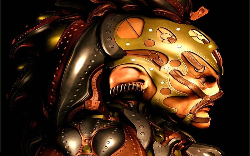 Mechanical Humanoid Head