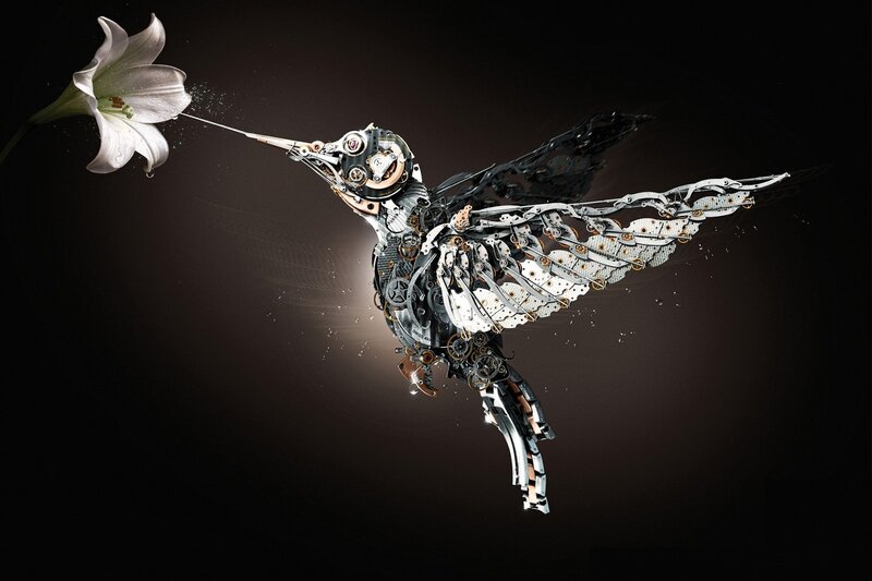 Mechanical Hummingbird — Black