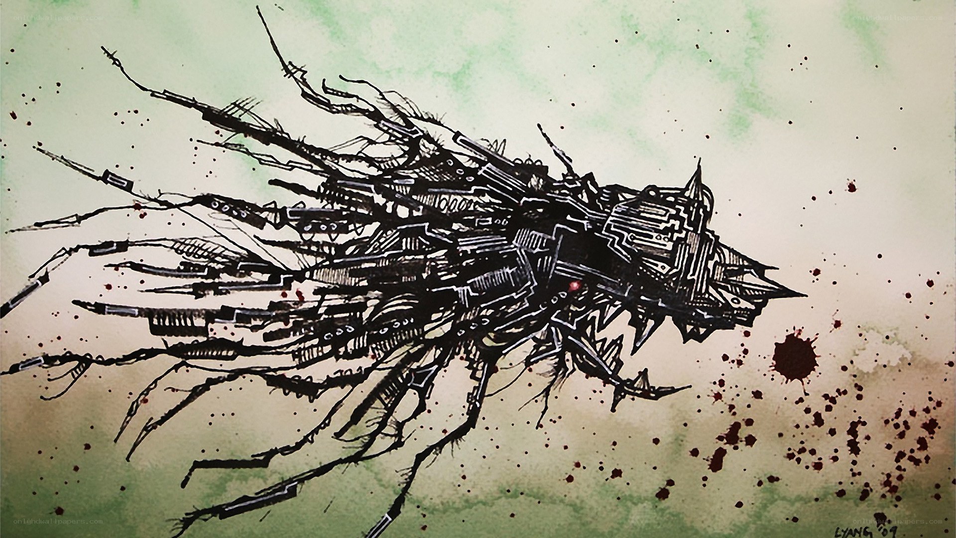 mechanical insect creature