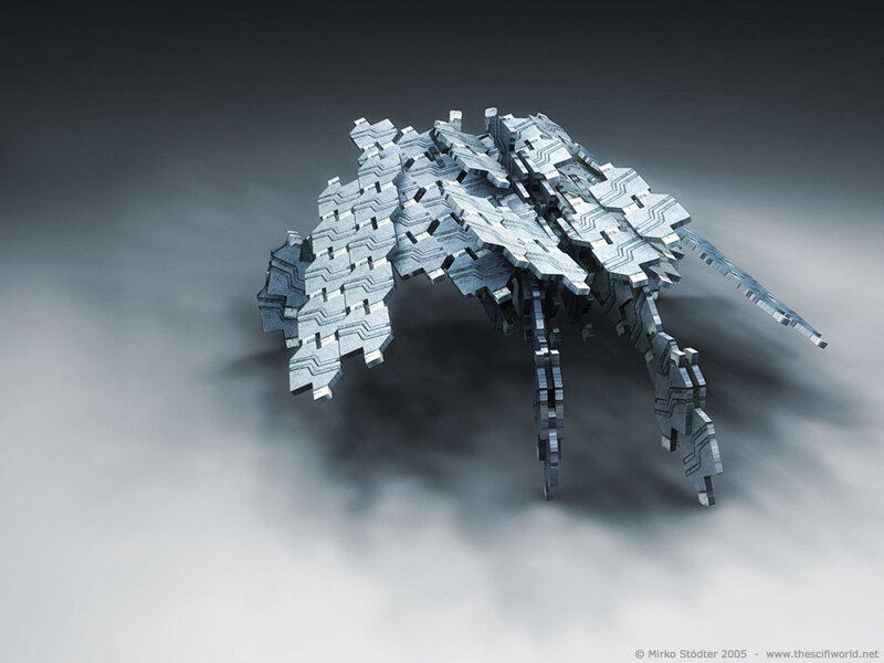 Mechanical Insect-like Creature — Gray