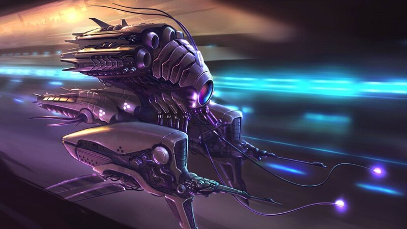 Mechanical Insect Robot — Purple