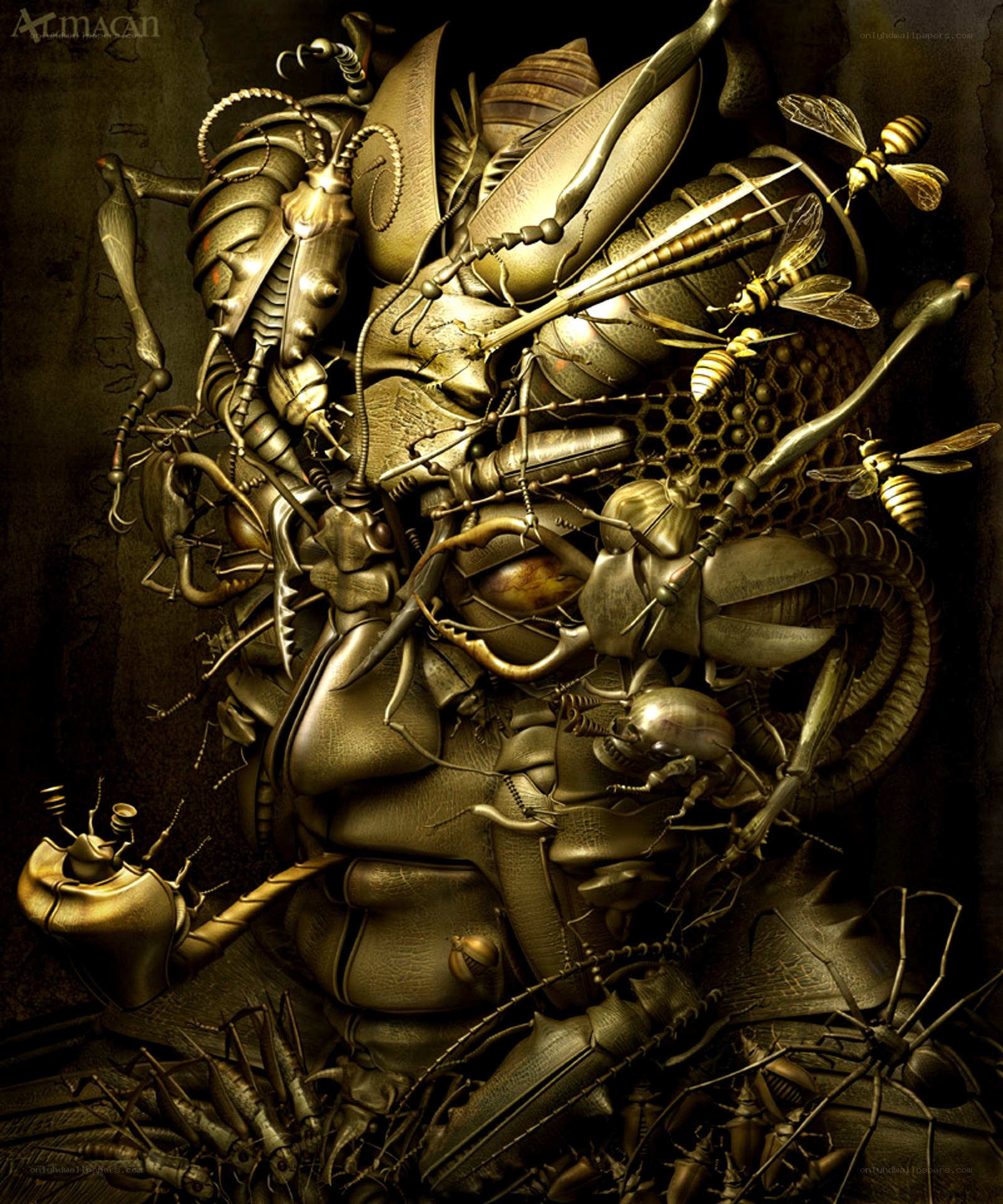Mechanical insect sculpture
