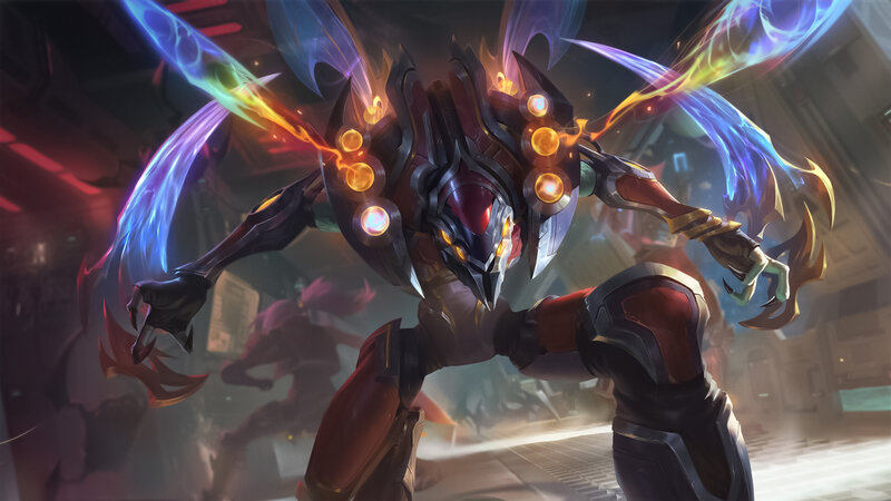 Mechanical Insectoid Creature — Black, Dramatic