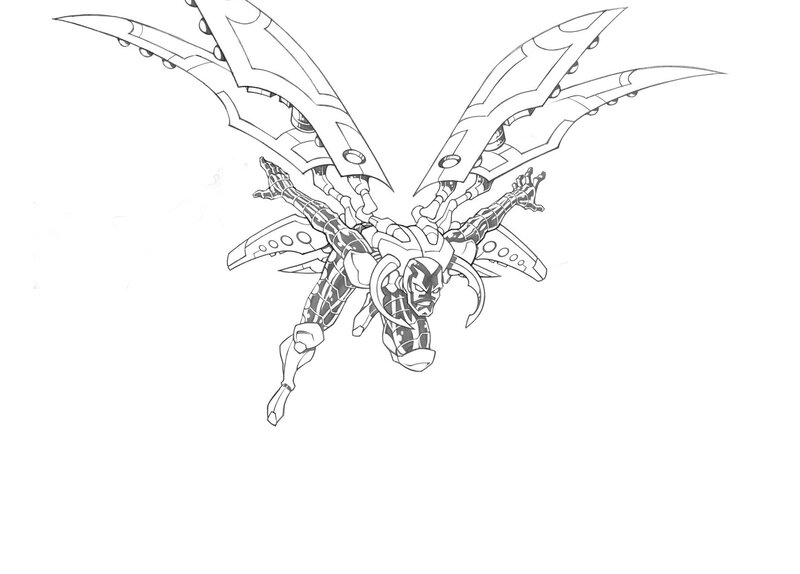 Mechanical Insectoid Creature — Black
