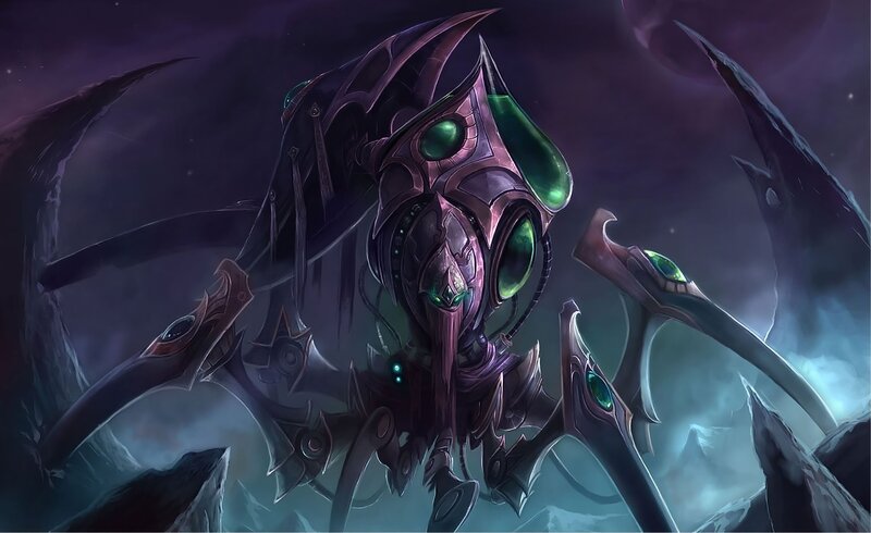 Mechanical Insectoid Creature — Purple