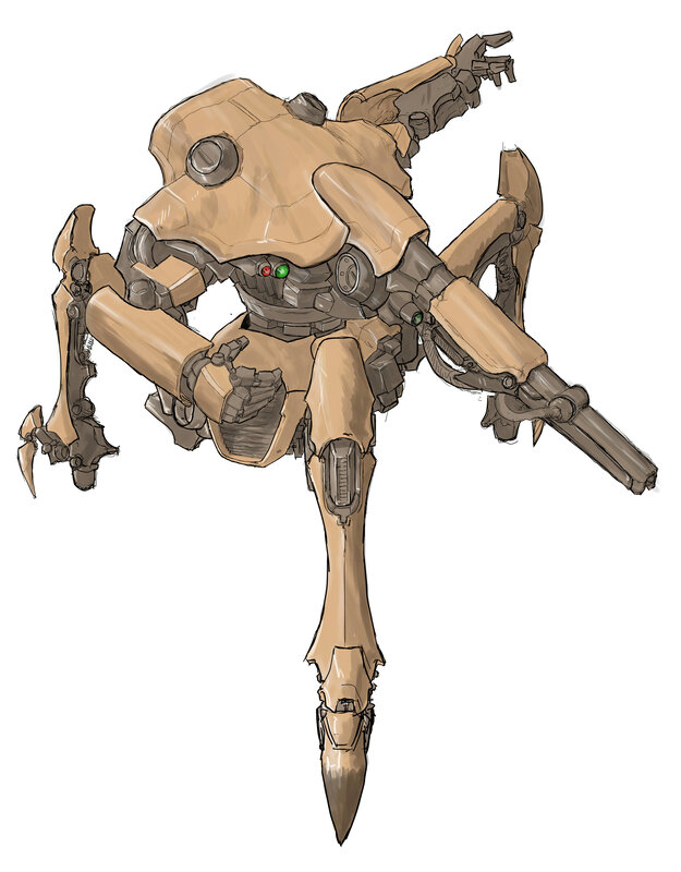 mechanical insectoid robot