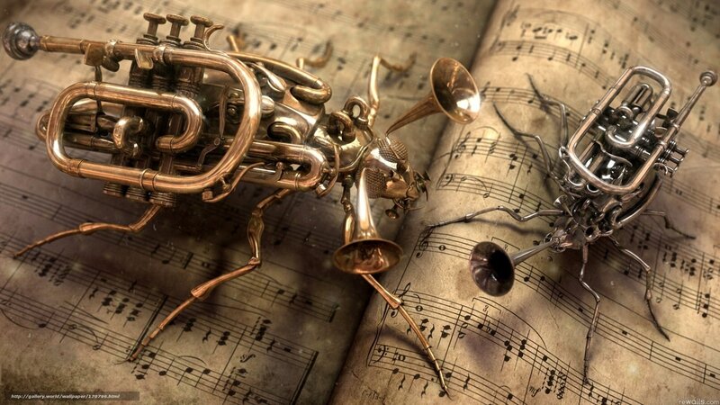 Mechanical Insects on Sheet Music