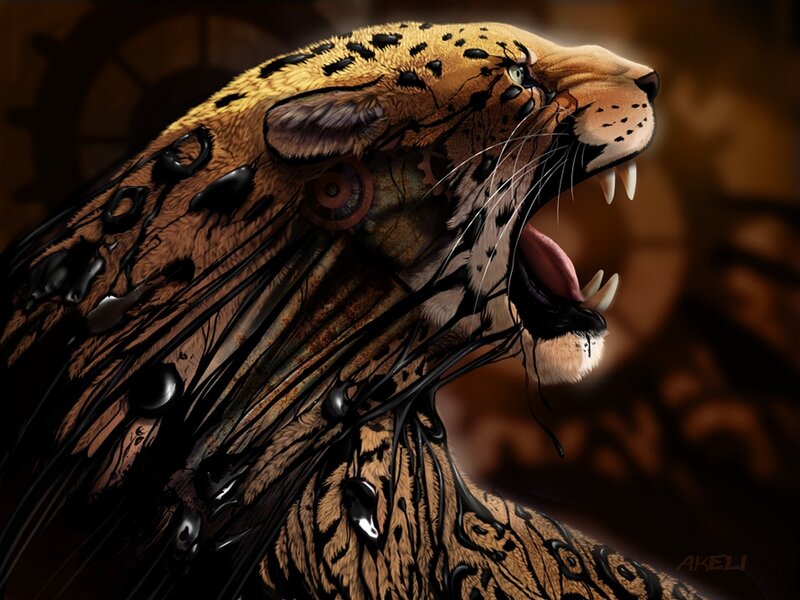 Mechanical Jaguar Head