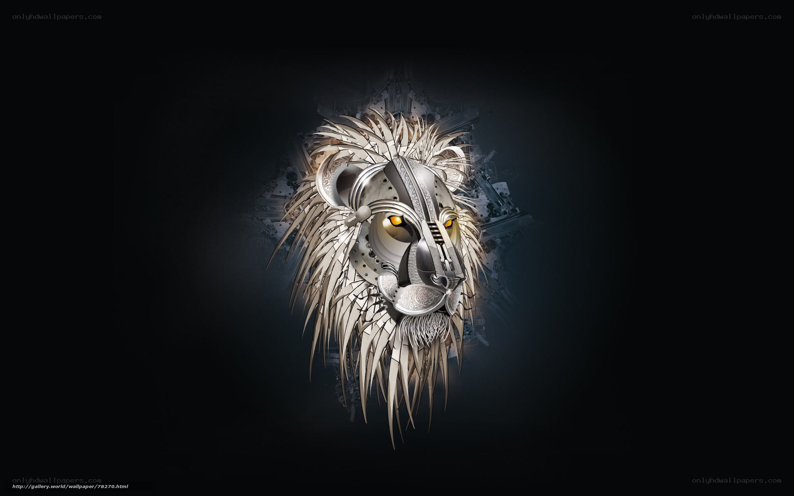 mechanical lion head art