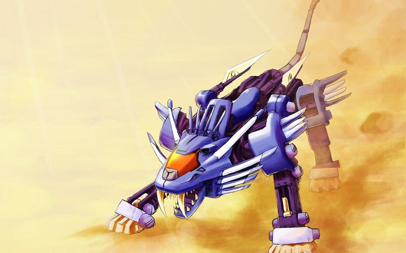 Mechanical Lion Robot — Purple