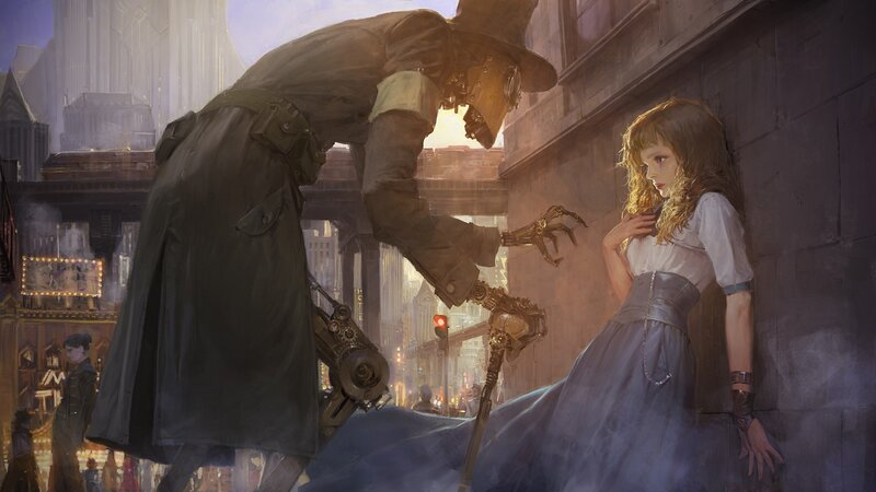 Mechanical Man and Girl
