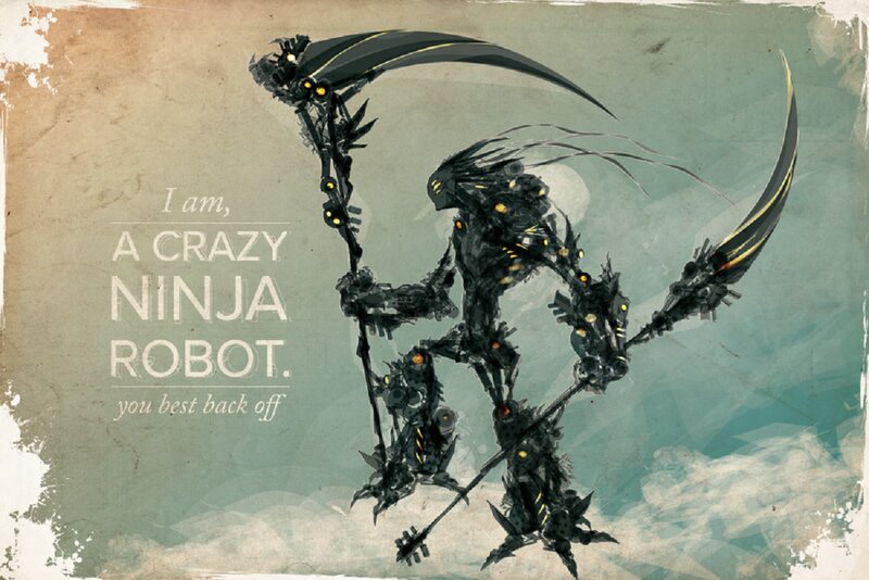 Mechanical Ninja Robot