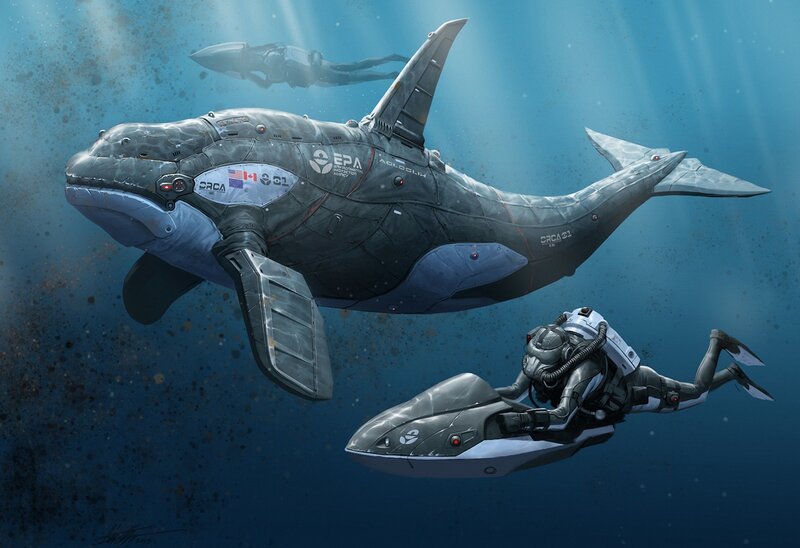 Mechanical Orca Whale