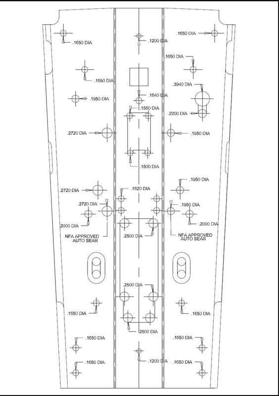 Mechanical part blueprint
